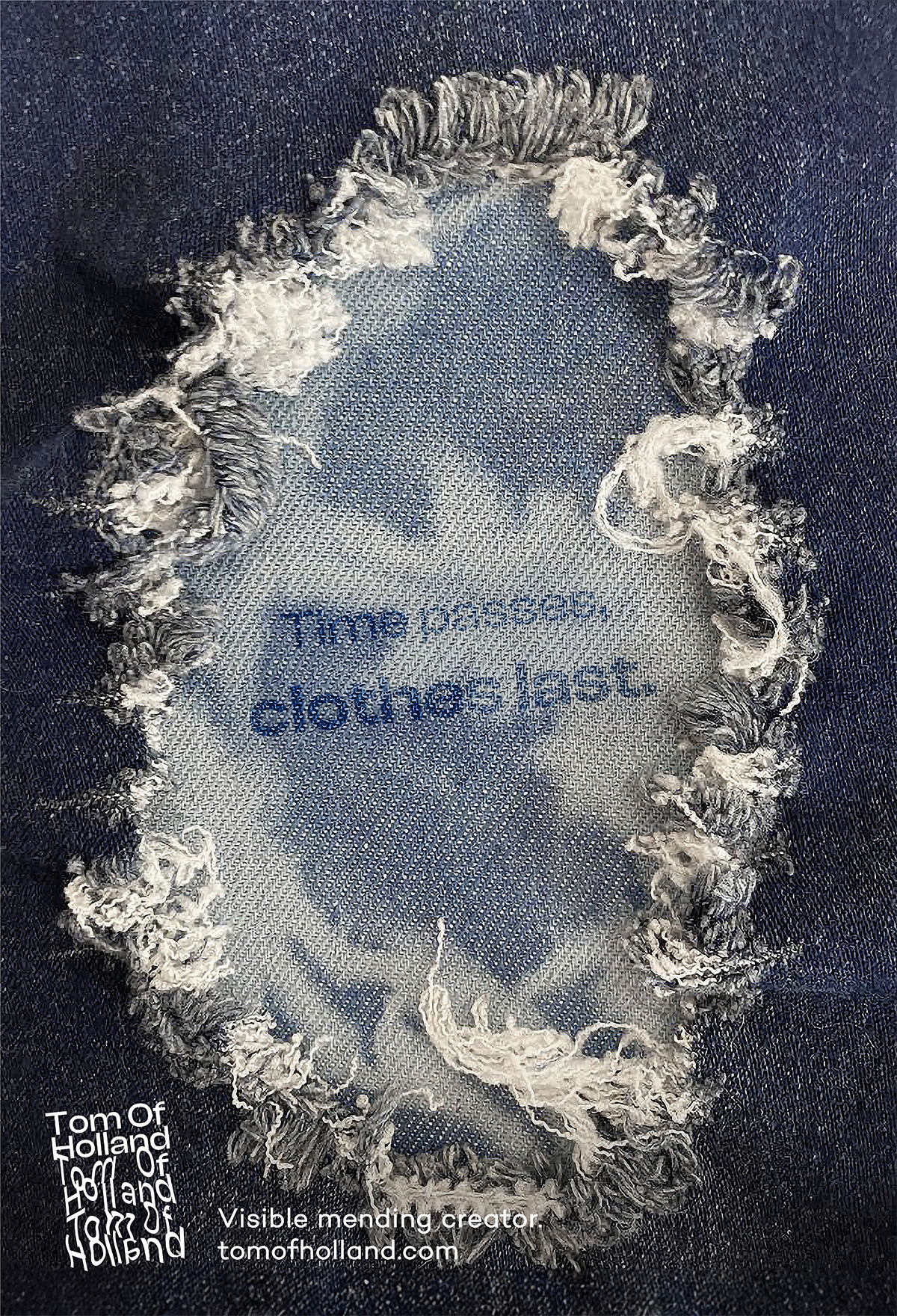 Affiche publicitaire Time passes clothes last