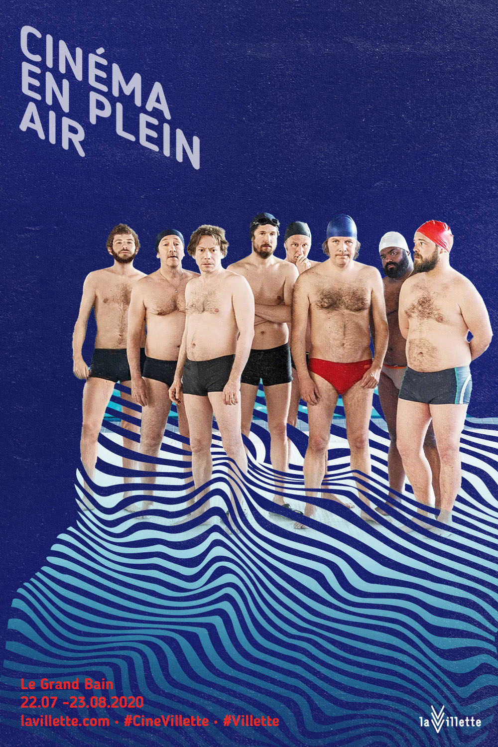 Affiche publicitaire pour le film Le Grand bain