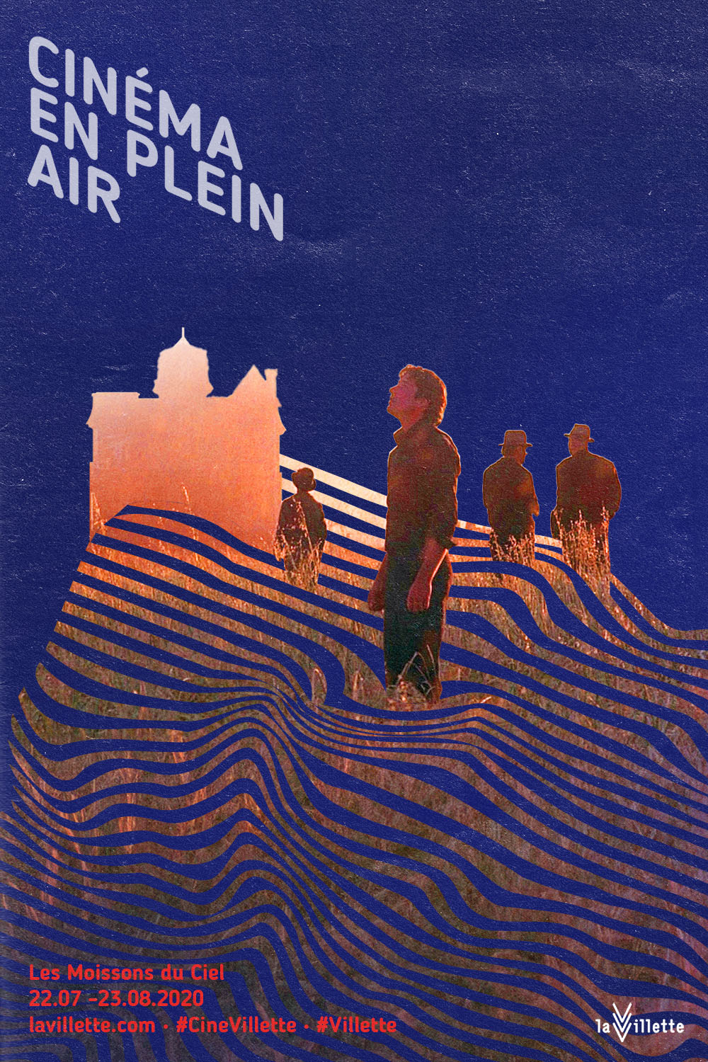 Affiche publicitaire pour le film Les Moissons du Ciel