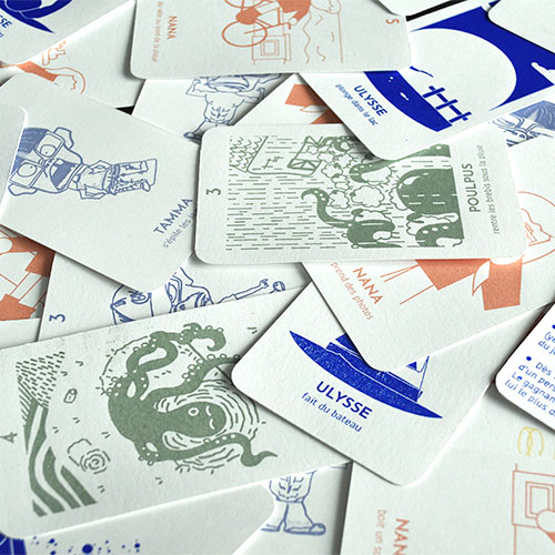 Aperçu aléatoire des cartes du jeux des 6 Vacances