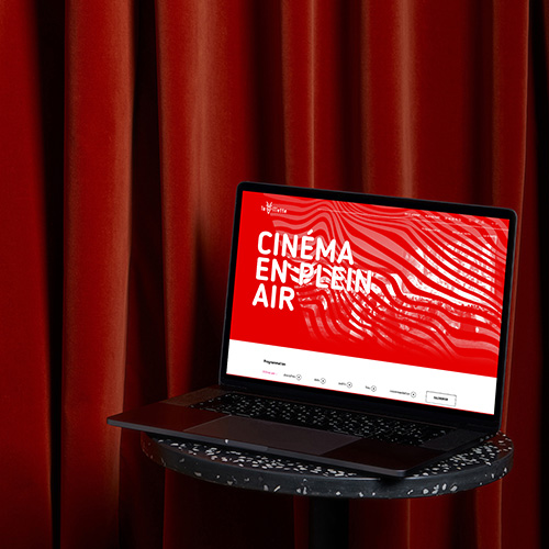 Aperçu du site internet du cinéma en plein air de la Villette