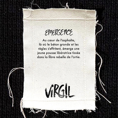 Étiquette en tissus de la collection Émergence